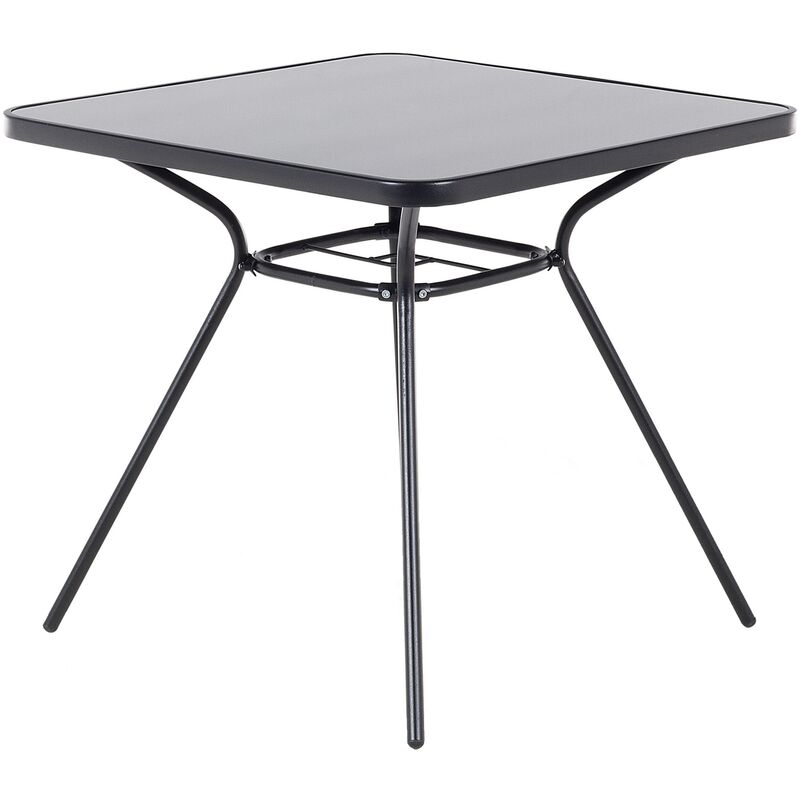 

Mesa de exterior en acero negro 80x80 cm LIVO
