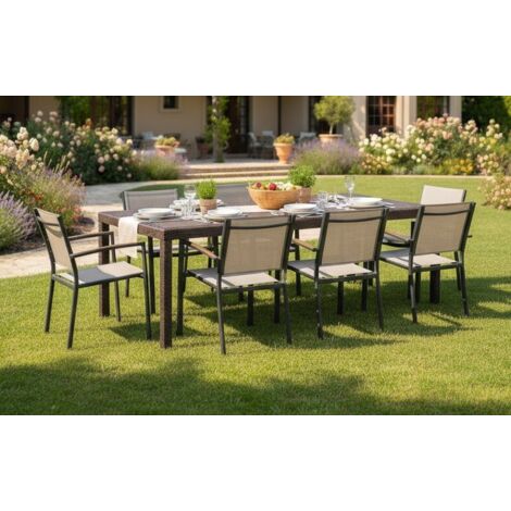 Mesa de Exterior - Marrón 90x150x72h cm