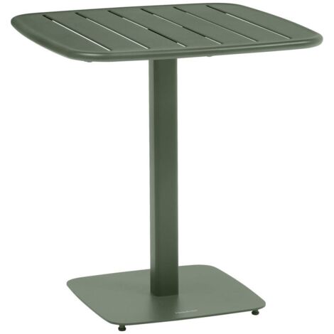 Mesa de jardín Alegoria 2 plazas 70x70cm verde laurel - Hespéride