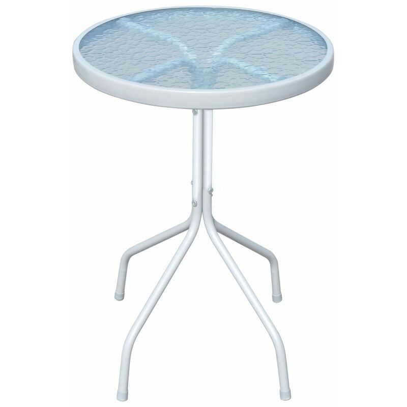 

Mesa de jardín bistro de acero gris 50x71 cm