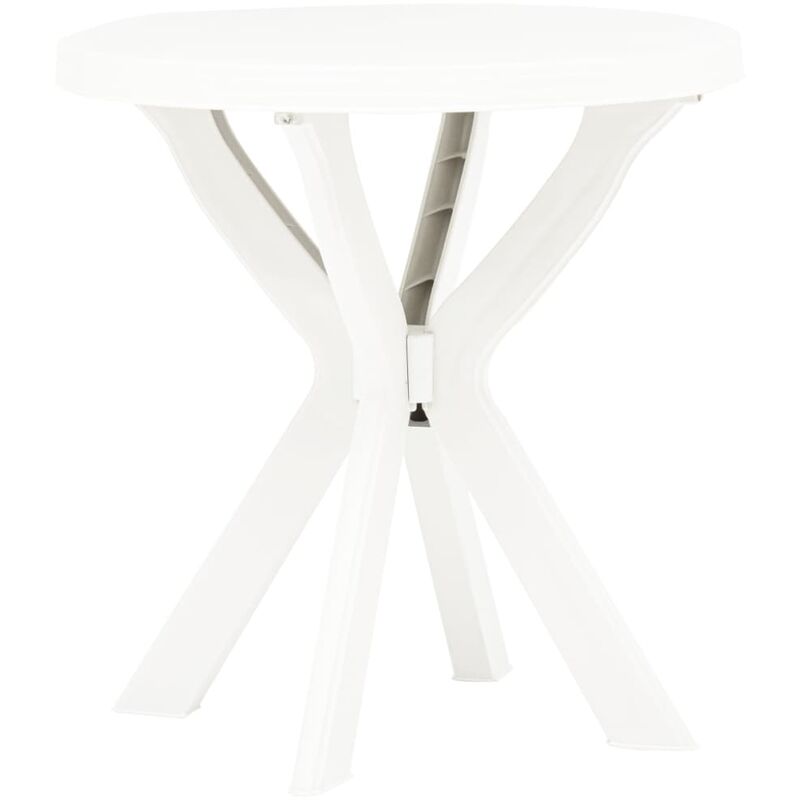 

Mesa de jardin bistro de plastico blanco 70 cm