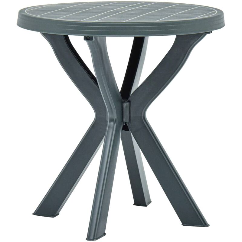 

Mesa de jardin bistro de plastico verde 70 cm