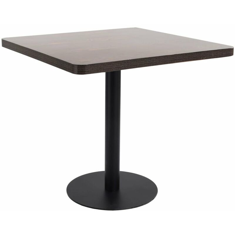 

Mesa de jardin bistro MDF marron oscuro 80x80 cm