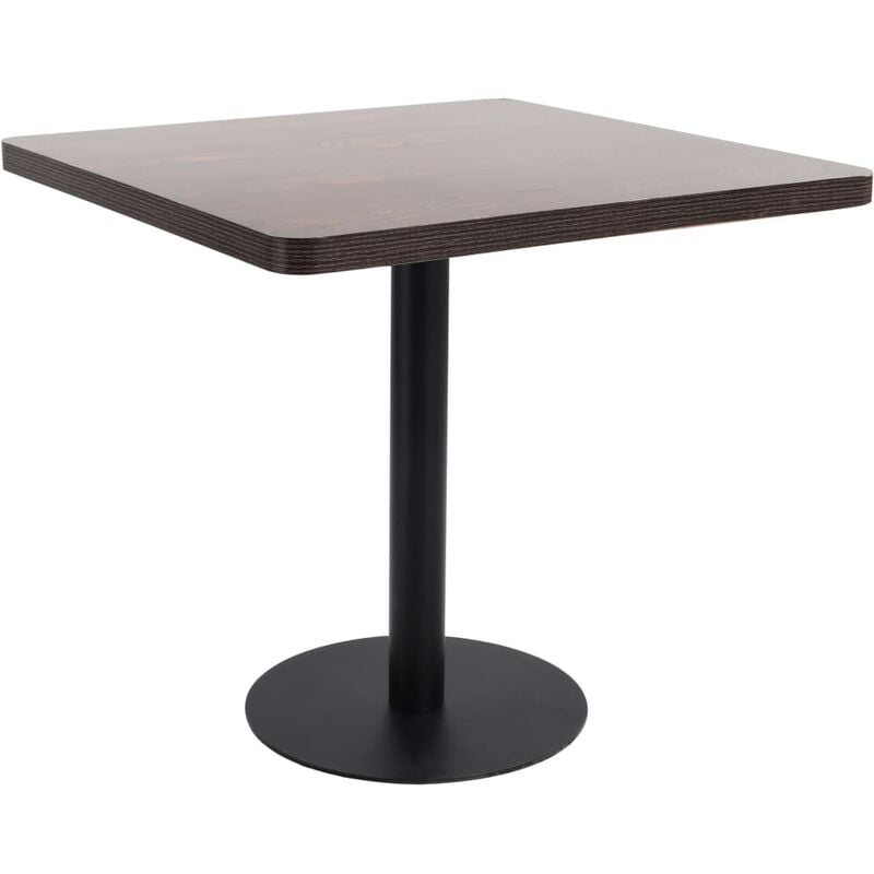

Mesa de jardín bistró MDF marrón oscuro 80x80 cm