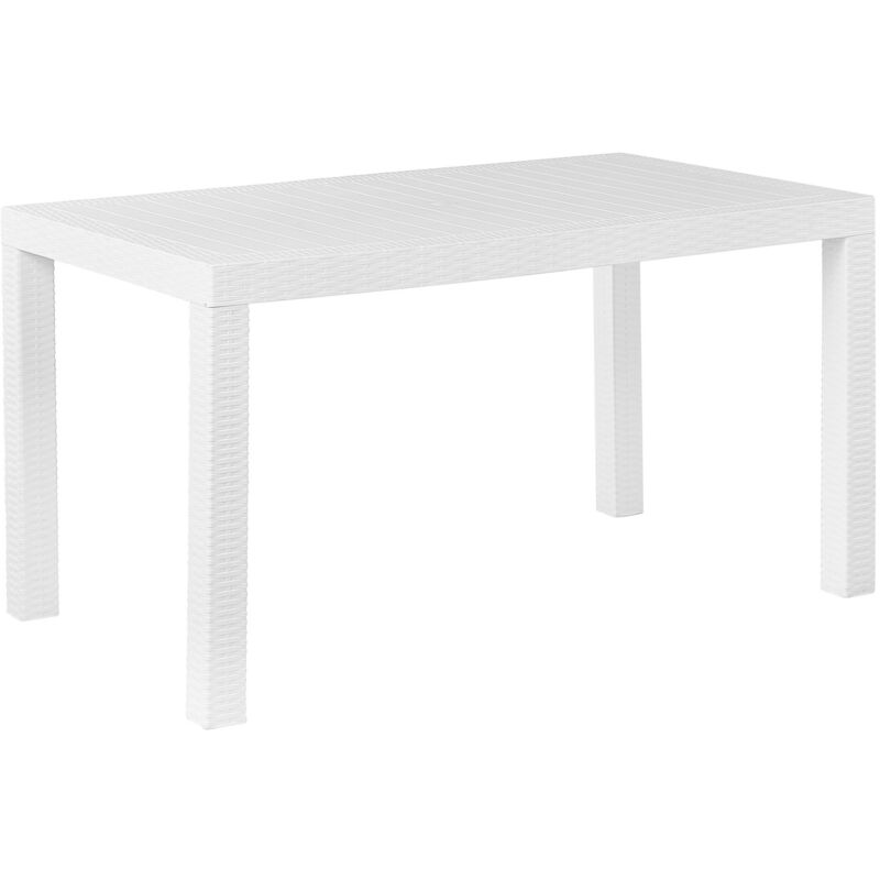 

Mesa de jardín blanca 140 x 80 cm FOSSANO