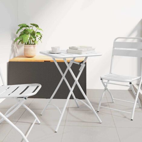 Mesa de Jardín Blanco 55 x 55 x 73 cm vidaXL