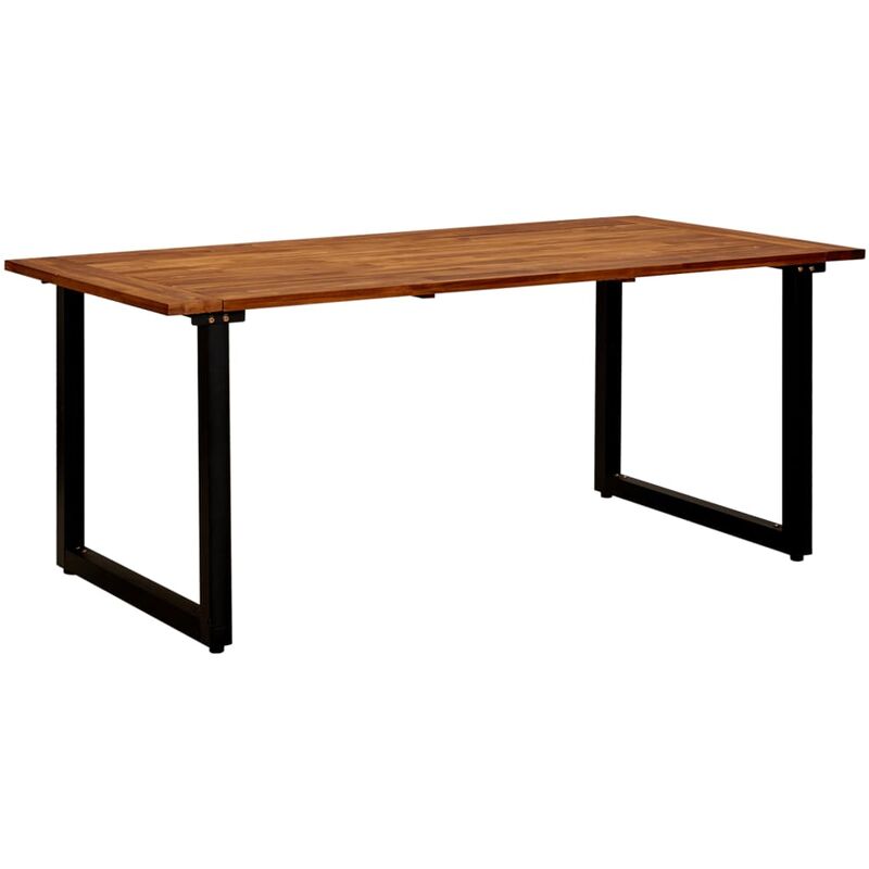 

Mesa de jardín con patas forma de U madera acacia 180x90x75 cm