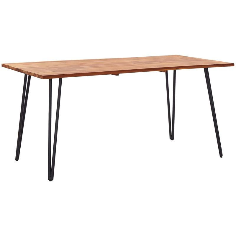 

Mesa de jardin con patas horquilla madera acacia 160x80x75 cm