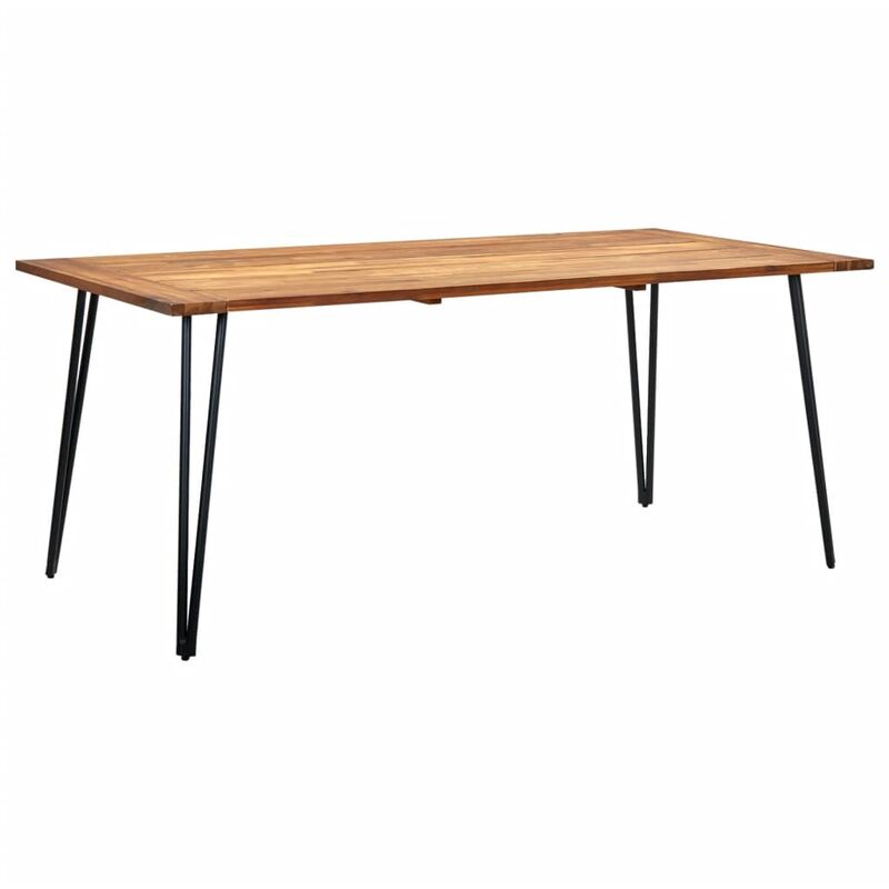 

Mesa de jardín con patas horquilla madera acacia 180x90x75 cm
