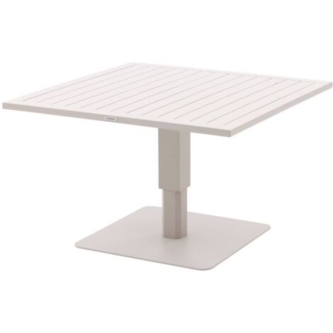 Mesa de jardín cuadrada elevable Salimia 110 x 110 x 69 cm de aluminio  - Hespéride