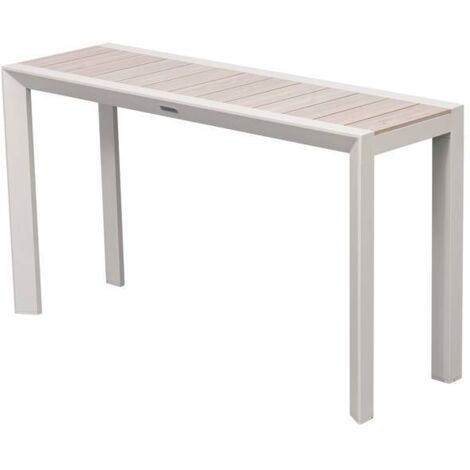 Mesa de jardín de 2 plazas Evasion de lino beige - Hespéride