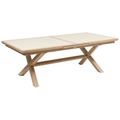 Mesa de jardín de barro extensible Axiome de 10 plazas - Hespéride