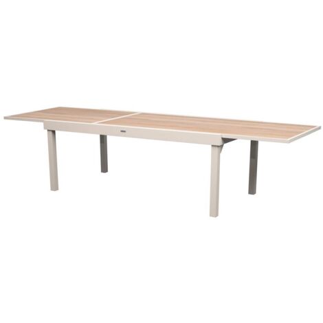 Mesa de jardín de barro Piazza 12 plazas, extensible - Hespéride