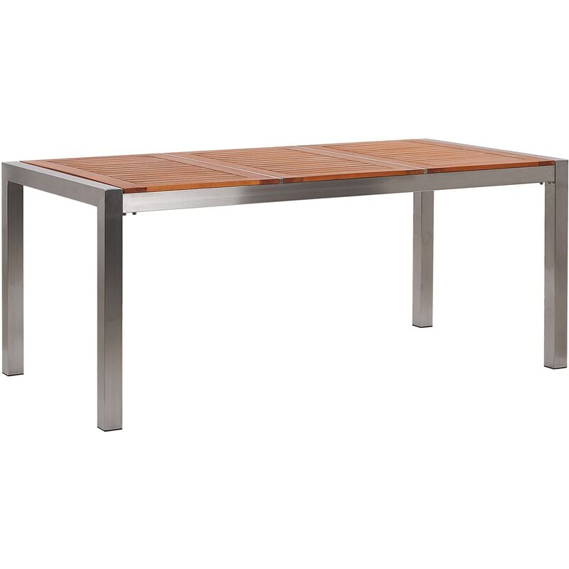 

Beliani - Mesa de jardín de madera de eucalipto 180x90 cm GROSSETO
