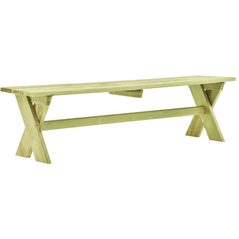 

Mesa de jardin de madera de pino impregnada FSC 170x73x70 cm