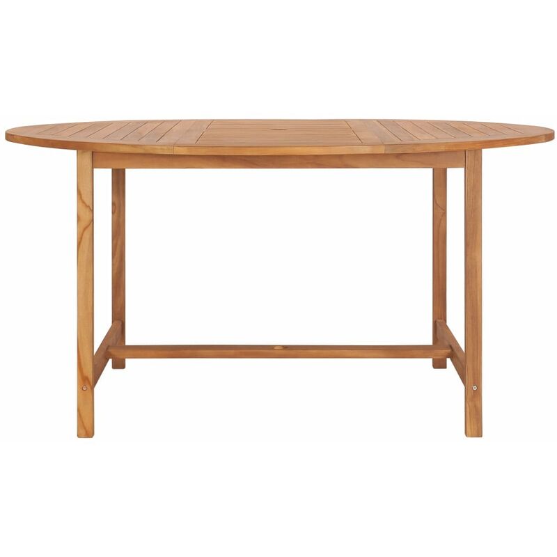 

Mesa de jardín de madera de teca maciza 150x76 cm