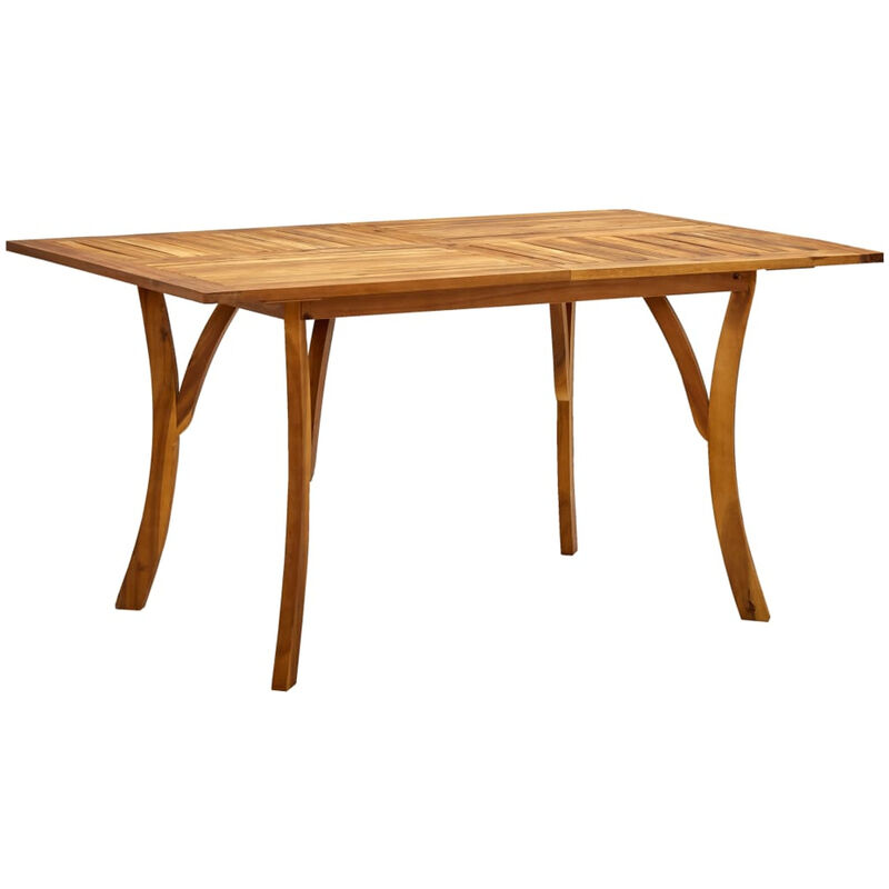 

Mesa de jardin de madera maciza de acacia 150x90x75 cm