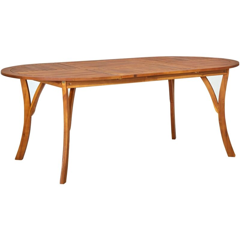 

Mesa de jardín de madera maciza de acacia 201x100x75 cm