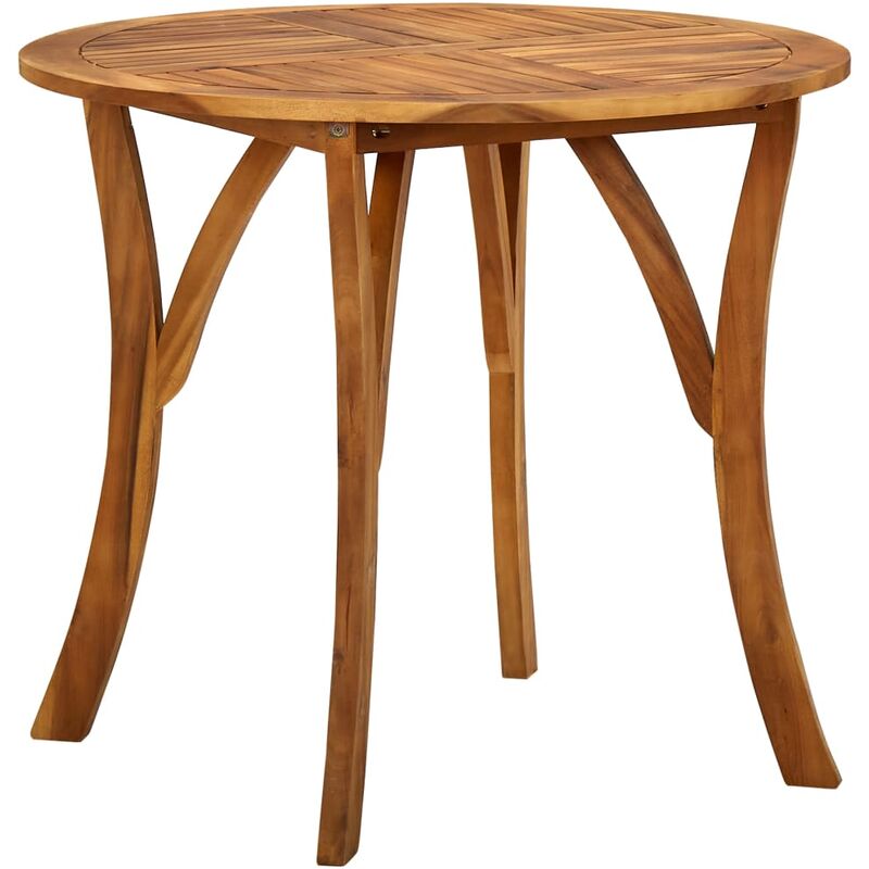 

Mesa de jardín de madera maciza de acacia Ø 85 cm