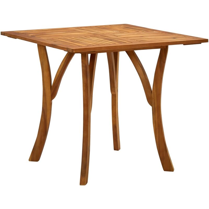 

Mesa de jardín de madera maciza de acacia 85x85x75 cm
