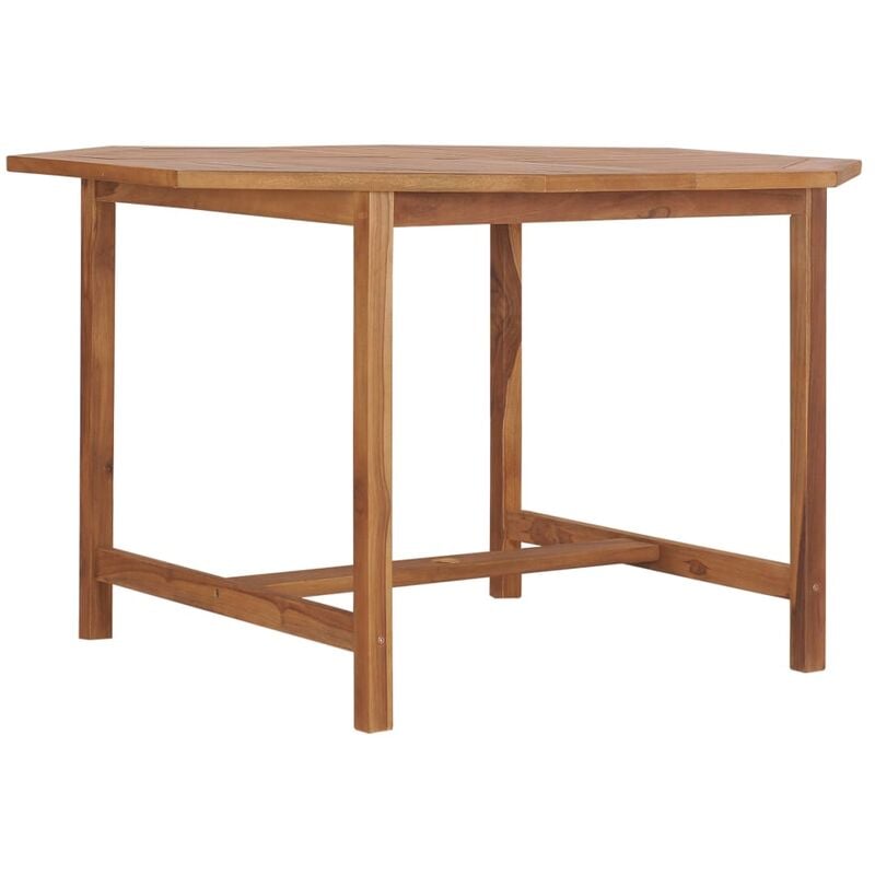 

Mesa de jardín de madera maciza de teca 120x120x75 cm