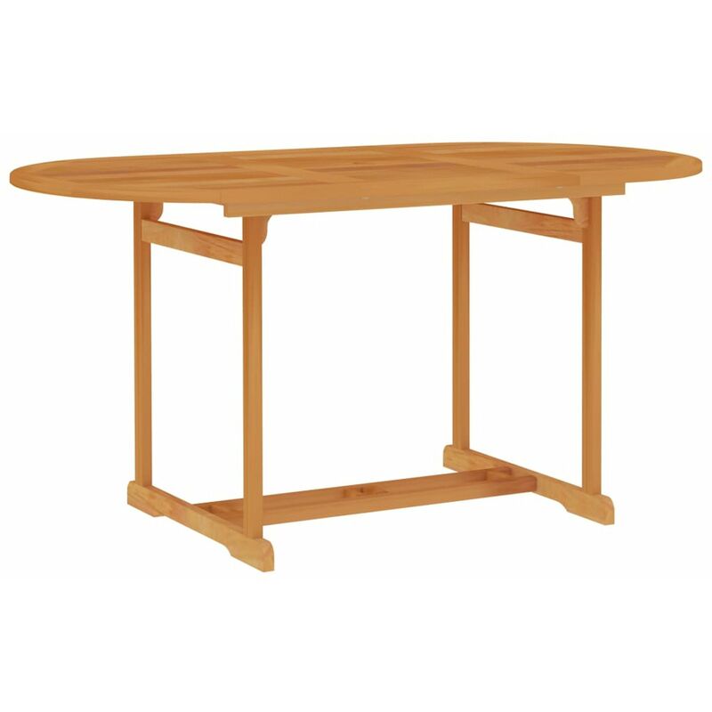

Mesa de jardin de madera maciza de teca 150x90x75 cm