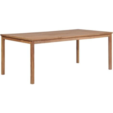 Mesa de jardín de madera maciza de teca 200x100x77 cm vidaXL