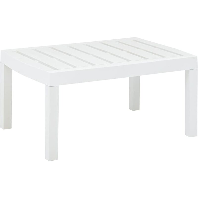

Mesa de jardín de plástico blanco 78x55x38 cm