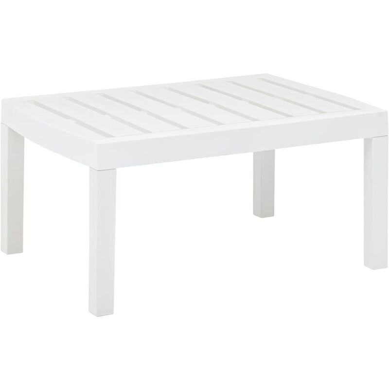 

Mesa de jardin de plastico blanco 78x55x38 cm