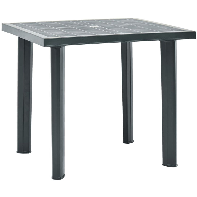 

Mesa de jardin de plastico verde 80x75x72 cm