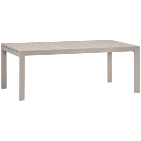 Mesa de jardín Evasion 12 plazas, extensible, lino beige - Hespéride