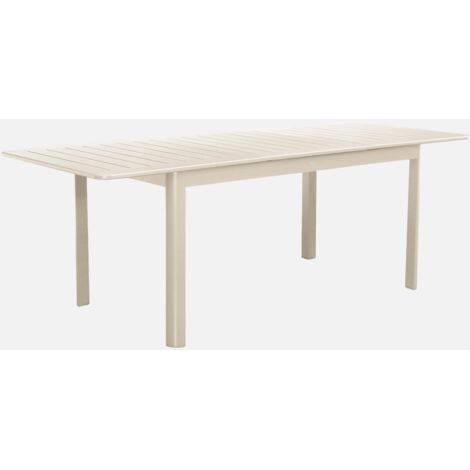 Mesa de jardín extensible de aluminio de 8 plazas
