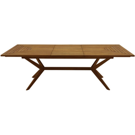 Mesa de jardín extensible de madera maciza 180-240 cm SANTO