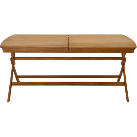 Mesa de jardín extensible de madera maciza con extensiones 180-240 cm CANOPEE