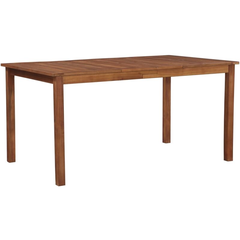 

Mesa de jardín madera maciza de acacia 150x90x74 cm