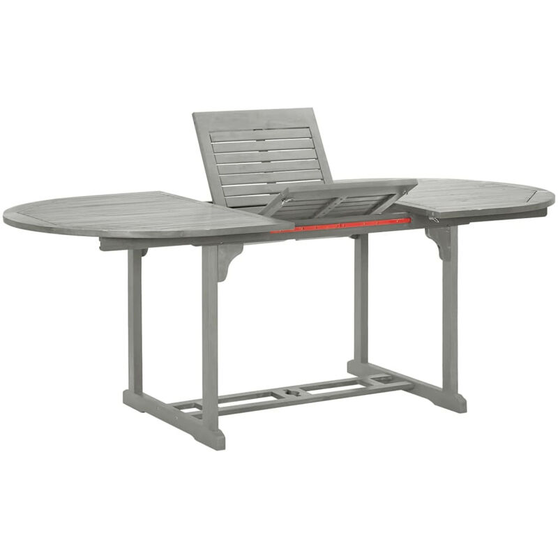 

Mesa de jardin madera maciza de acacia gris 200x100x74 cm