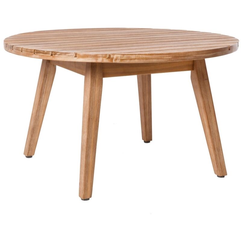 

Mesa de jardín Marilyn de centro redonda de madera de acacia marrón de Ø 70x40 cm