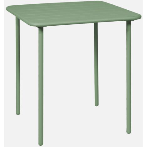 Mesa de jardín metálica de 2 plazas