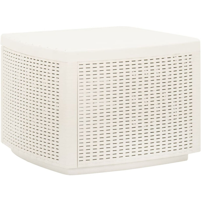 

Mesa de jardin plastico blanco 53x53x40 cm