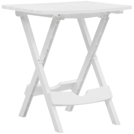 Mesa de jardín plegable blanco 45,5x38,5x50 cm
