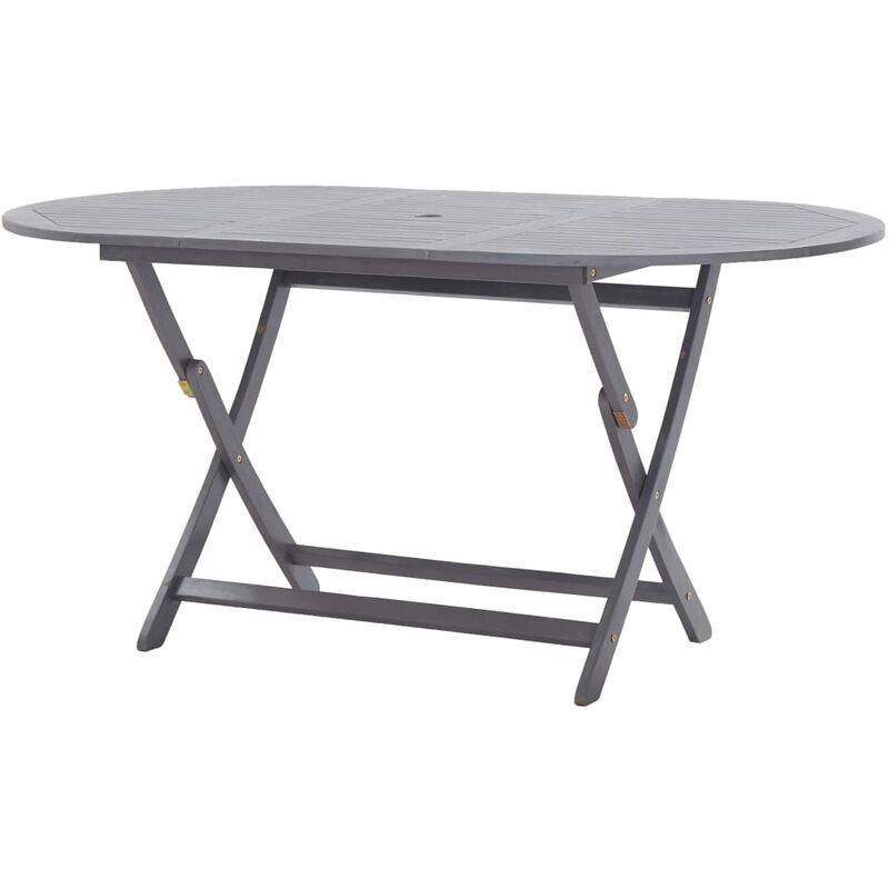 

Mesa de jardín plegable madera maciza de acacia 160x85x75 cm