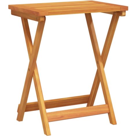 Mesa de jardín plegable madera maciza de acacia 50x36x60 cm vidaXL