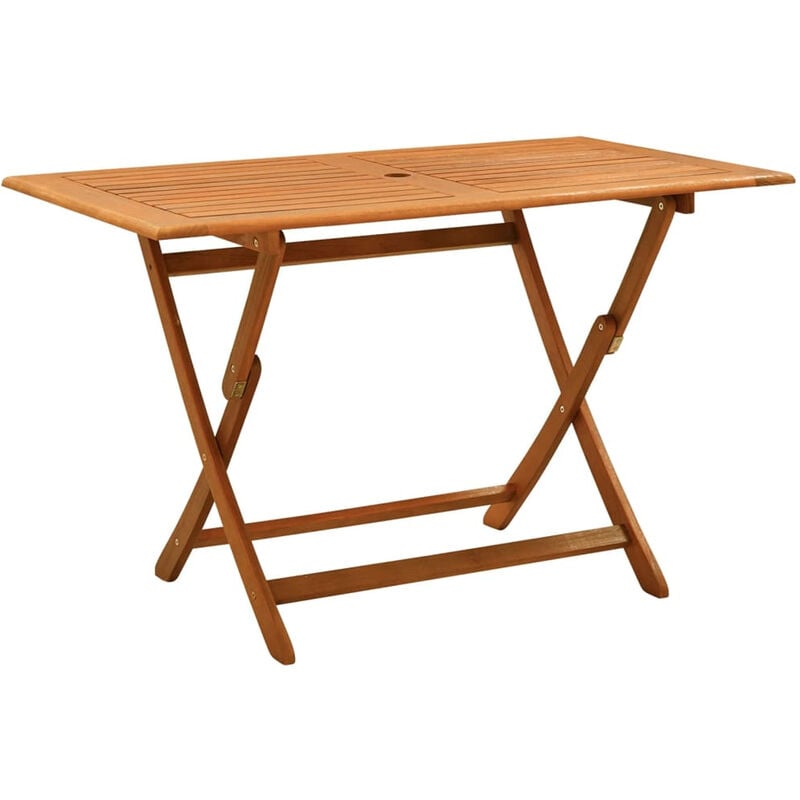 

Mesa de jardin plegable madera maciza de eucalipto 120x70x75 cm