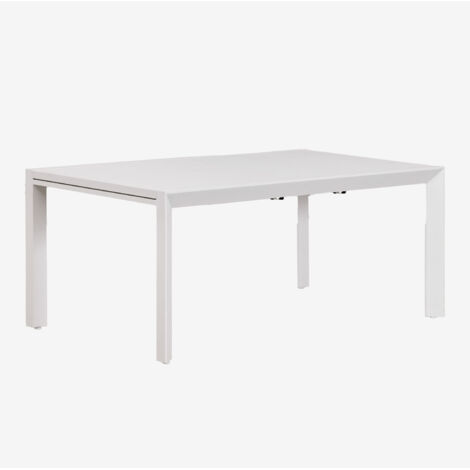 Mesa de jardín rectangular 180-240x100 cm extensible en aluminio Starmi SKLUM