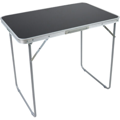 Mesa de jardín VCM plegable  Mesa de comedor  Dimensiones aprox. AL. 70 x AN. 80 x P. 53 cm  Mesa plegable  Muebles de jardín Balcón - Galdas 80x53 (Negro)