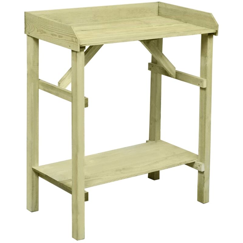 

Mesa de jardinera madera de pino impregnada 75x40x90 cm