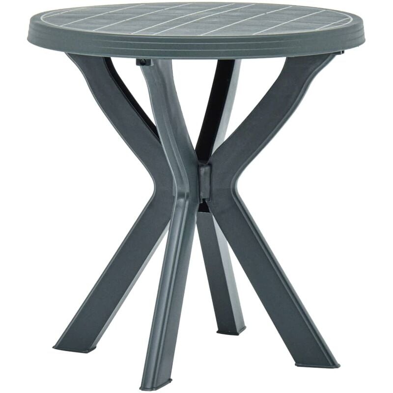 

Mesa de jardín bistró de plástico verde Ø70 cm - Verde