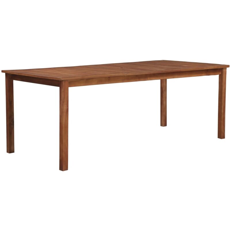 

Mesa de jardín de madera maciza de acacia 200x90x74 cm - Marrón