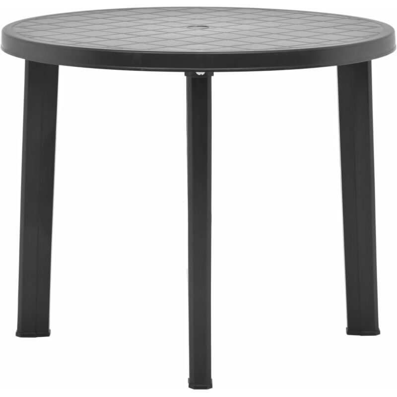 

Mesa de jardín de plástico gris antracita 89 cm - Antracita