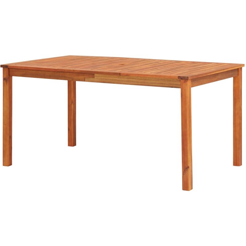 

Mesa de jardín madera maciza de acacia 150x90x74 cm - Marrón